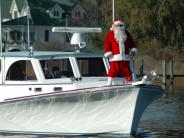 Santa on the Boat